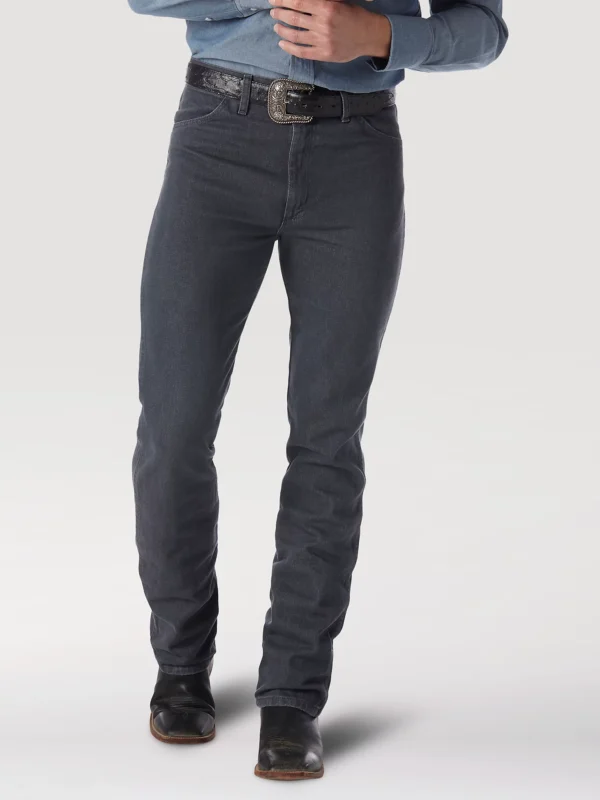 Wrangler Cowboy Cut Slim Fit Jean in Charcoal Gray