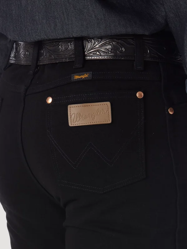 Wrangler Cowboy Cut Slim Fit Jean in Shadow Black