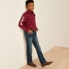 10030163_full_warm.jpg Ariat Team Logo Twill Classic Fit Shirt Burgundy White