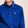 10030164_01_warm.jpg Ariat Team Logo Twill Classic Fit Shirt Ultramarine White