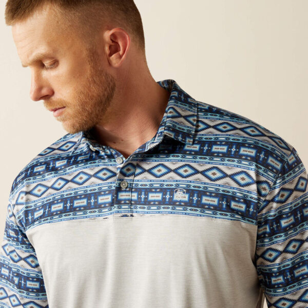 Charger 2.0 Color Block Polo GREY HEATHER