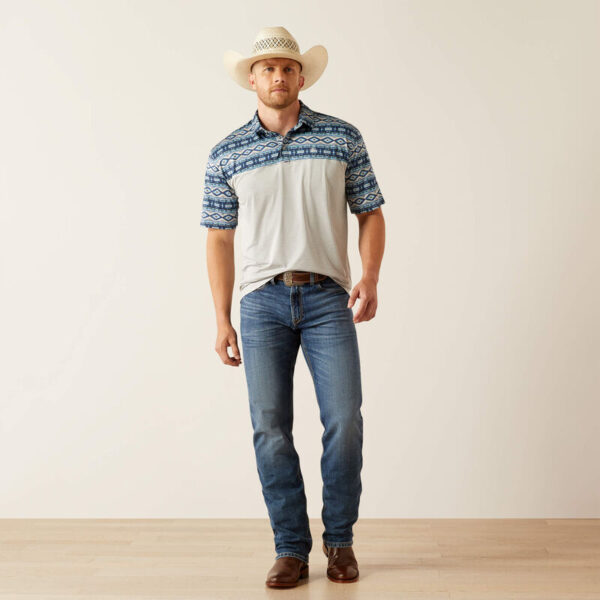 Charger 2.0 Color Block Polo GREY HEATHER