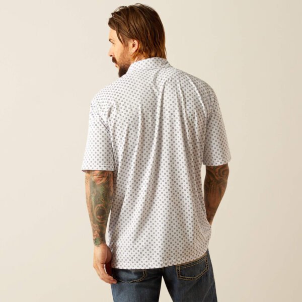 All Over Print Polo White Geo