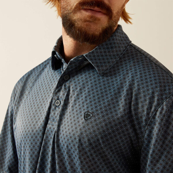 All Over Print Polo NEWSBOY BLUE