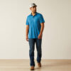 10058731_full_warm.jpg Welded TEK Fitted Short Sleeve Polo BLUE SAPPHIRE