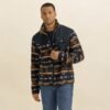 Men's Wrangler Zip Front Lightweight Ripstop Yoke Sherpa Jacket