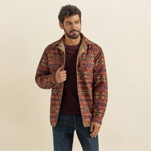 Wrangler Men's Reversible Quilted Shirt Jacket