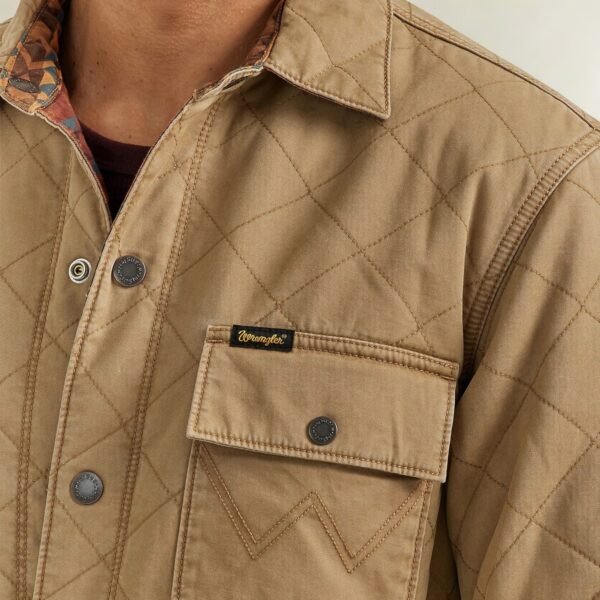 Wrangler Men's Reversible Quilted Shirt Jacket