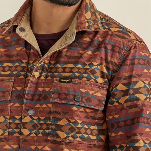 Wrangler Men's Reversible Quilted Shirt Jacket