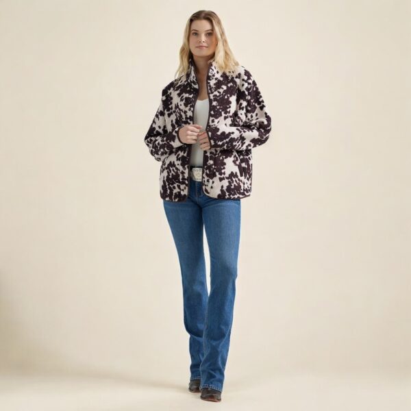 Wrangler Cowhide Sherpa Snap Jacket