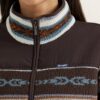Wrangler Southwestern Contrast Full Zip Sherpa Jacket
