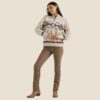 Wrangler Southwestern Quarter Zip Pullover Sweater