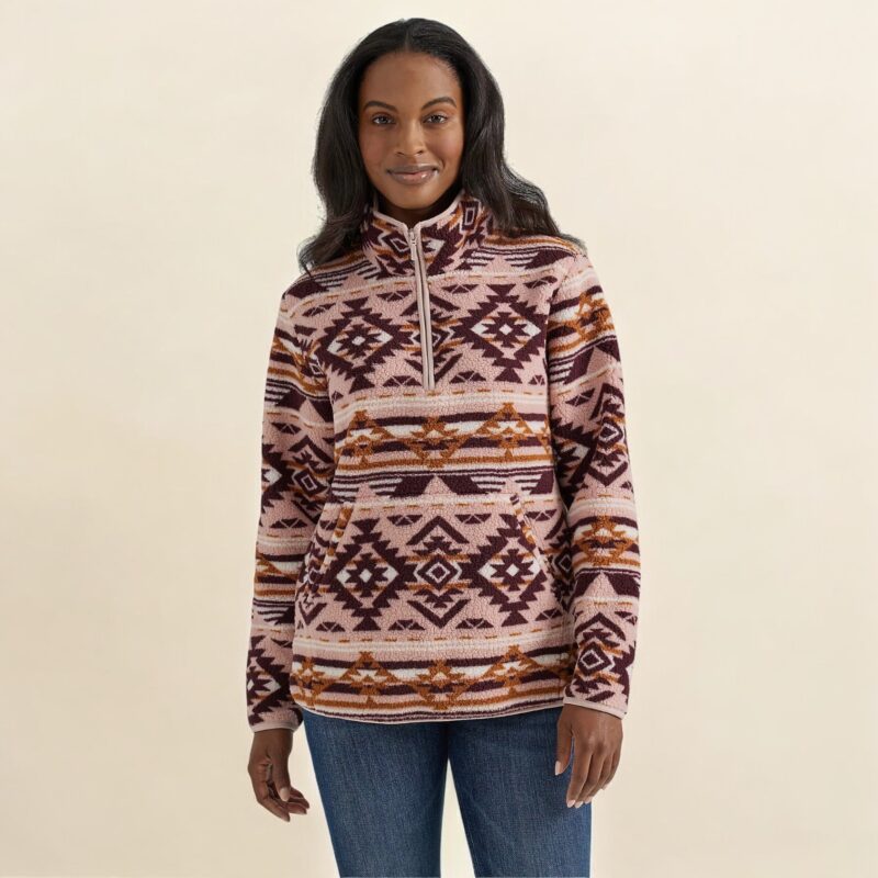 112356692-ALT1-Photoroom.jpg Wrangler Retro Quarter-Zip Sherpa Pullover