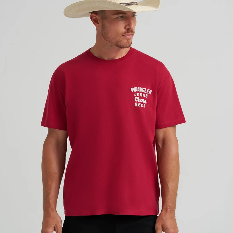 112373832-ALT1.webp Wrangler x Coors Logo T-Shirt – Banquet Red