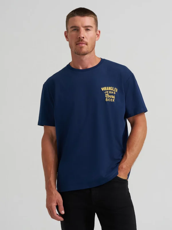 Wrangler x Coors Logo T-Shirt – Navy