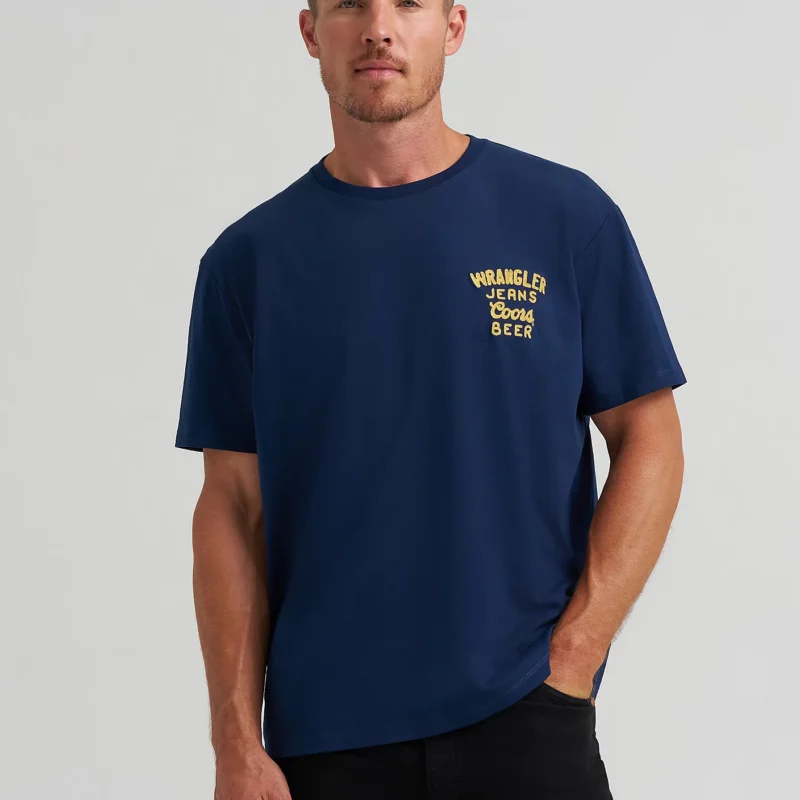 112373868-ALT1.webp Wrangler x Coors Logo T-Shirt – Navy