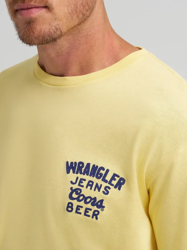 Wrangler x Coors Logo T-Shirt – Buff Yellow