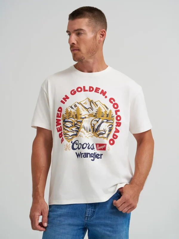 Wrangler x Coors Served Everywhere T-Shirt – Marshmallow