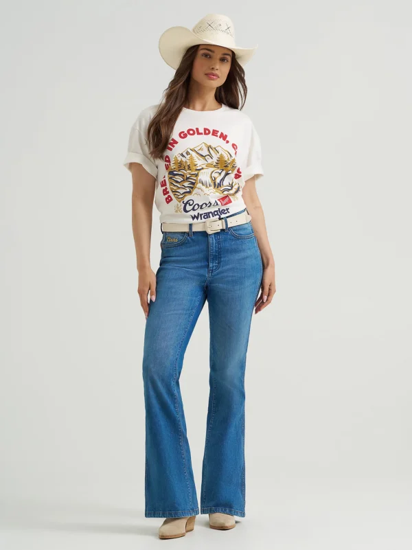 Wrangler x Coors Served Everywhere T-Shirt – Marshmallow