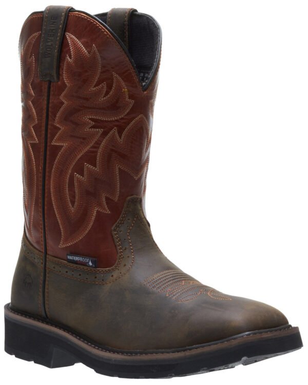 2000228757_200_P1.jpg Wolverine Men's Rancher Waterproof Western Work Boots - Steel Toe