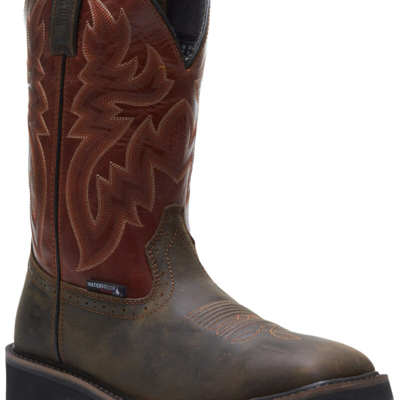 Wolverine Men's Rancher Waterproof Western Work Boots - Steel Toe