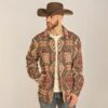 BM92C04316-Photoroom.jpg Rock & Roll Aztec Jacquard Shirt Jacket