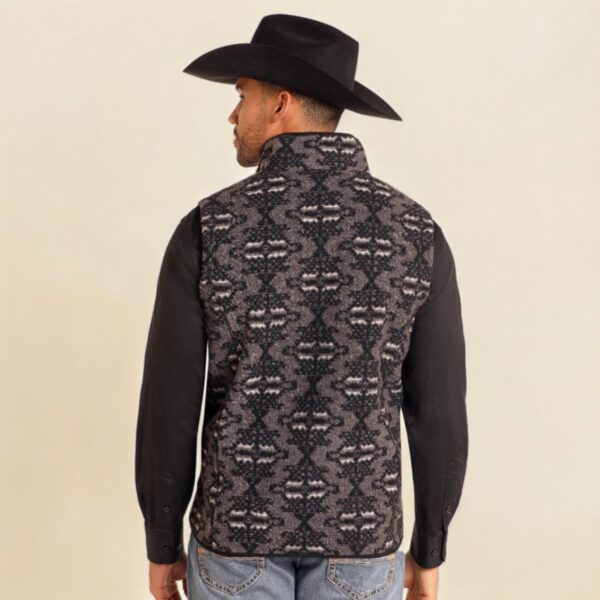 Rock & Roll Aztec Print Berber Vest