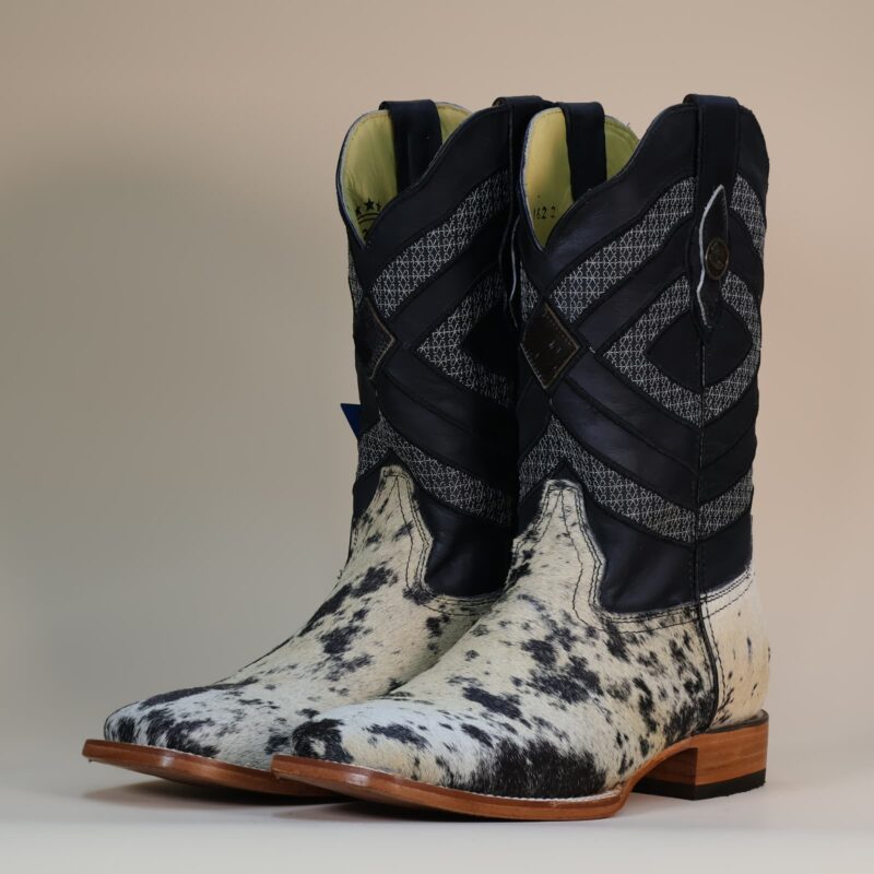 Pegazuz Black & White Cowhide Boot PG07 - 8.5