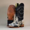 Pegazuz Black & White Cowhide Boot PG07 - 8.5