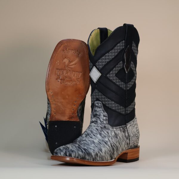 Pegazuz Black & White Cowhide Boot PG10 - 6