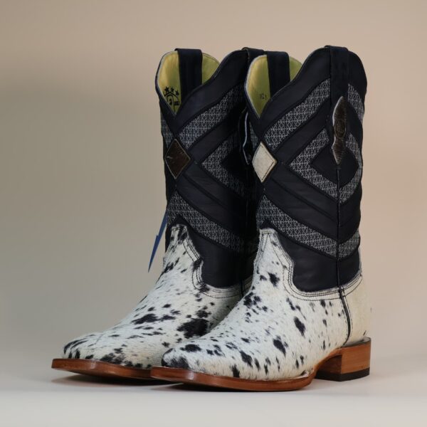 Pegazuz Black & White Cowhide Boot PG14 - 7