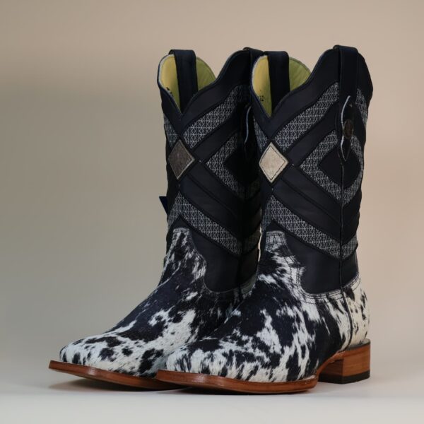 Pegazuz Black & White Cowhide Boot PG15 - 8