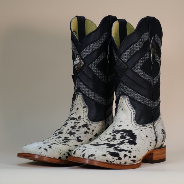 Pegazuz Black & White Cowhide Boot PG17 - 11