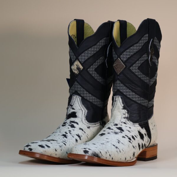 Pegazuz Black & White Cowhide Boot PG20 - 10