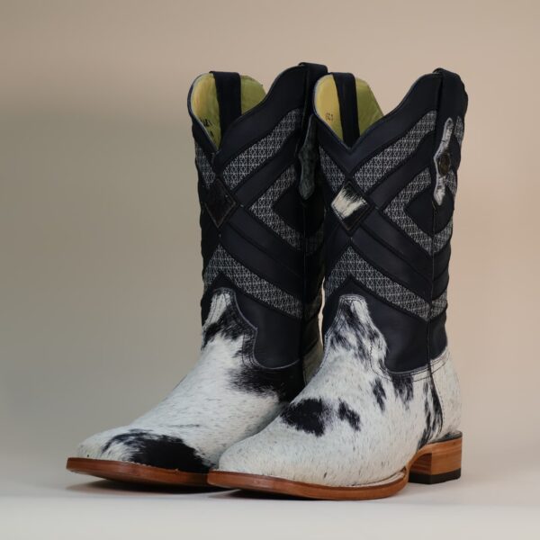 Pegazuz Black & White Cowhide Boot PG22 - 9