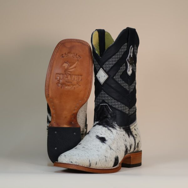 Pegazuz Black & White Cowhide Boot PG23 - 8