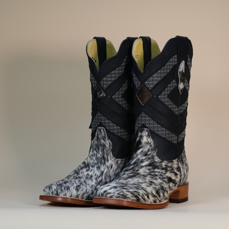 Bota-Pelo-61.jpg Pegazuz Black & White Cowhide Boot PG31 - 7