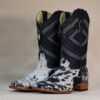 Pegazuz Black & White Cowhide Boot PG04 - 9