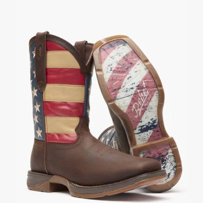 Rebel™ by Durango® Patriotic Pull-On Western Flag Boot
