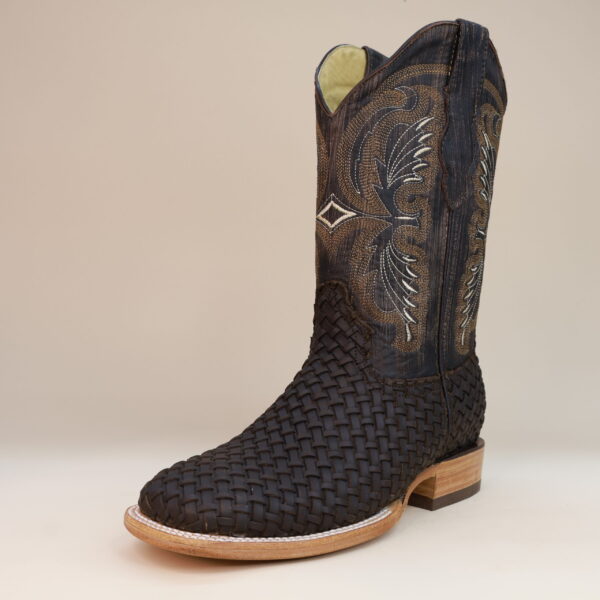 Pegazuz Handwoven Square Toe Boots