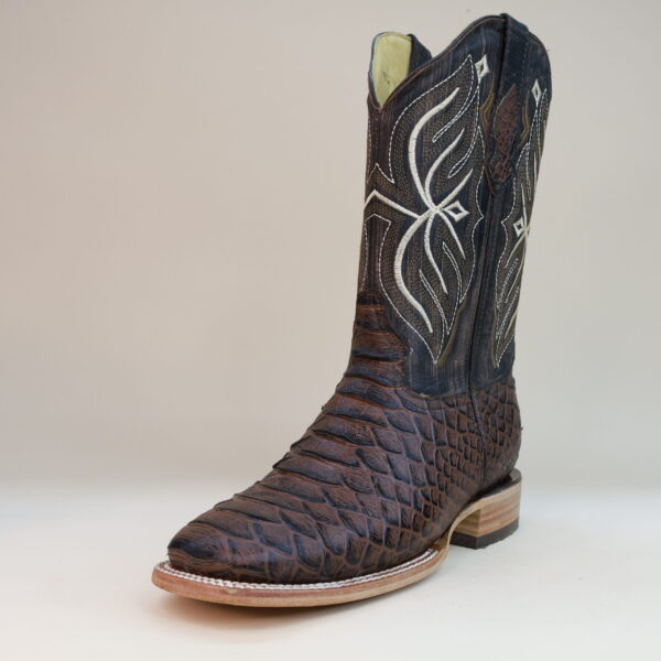 Pegazuz Python Jumbo Square Toe Boots