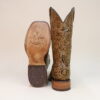 Floral Hand Tooled Square Toe Boots