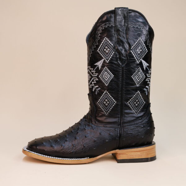 Ostrich Square Toe Boots