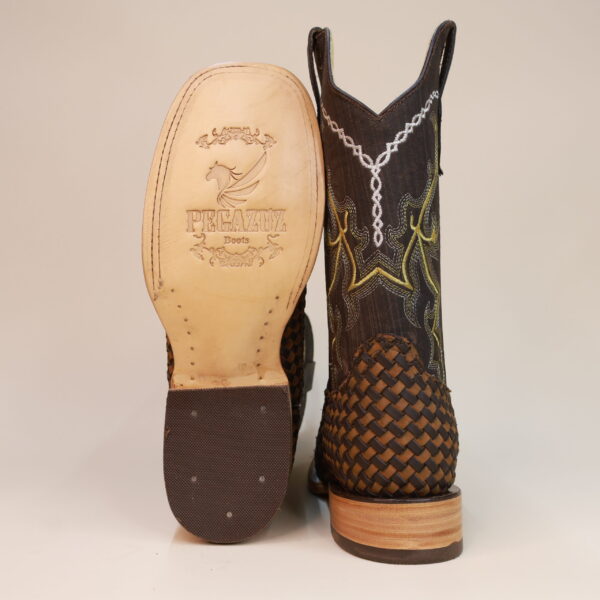 Handwoven Square Toe Boots