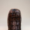 Caiman Tail Square Toe Boots Brown