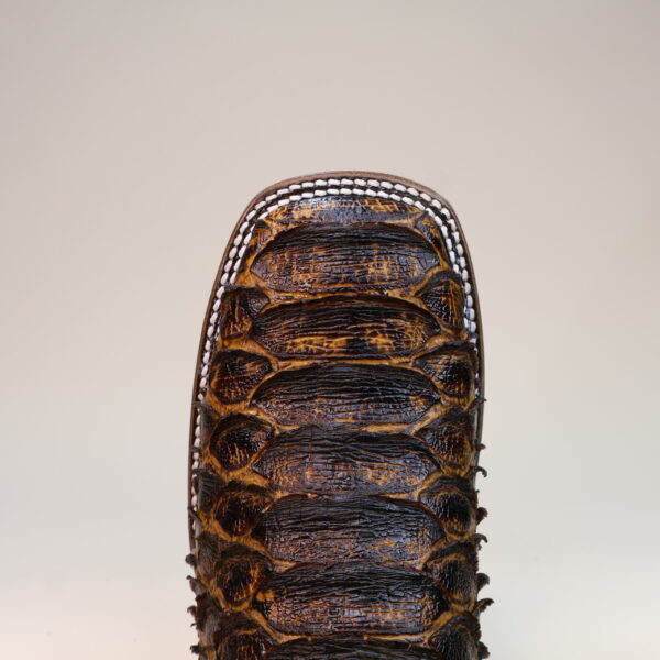 Mega Python Clone Square Toe Boots