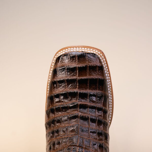 Caiman Belly Square Toe Boots