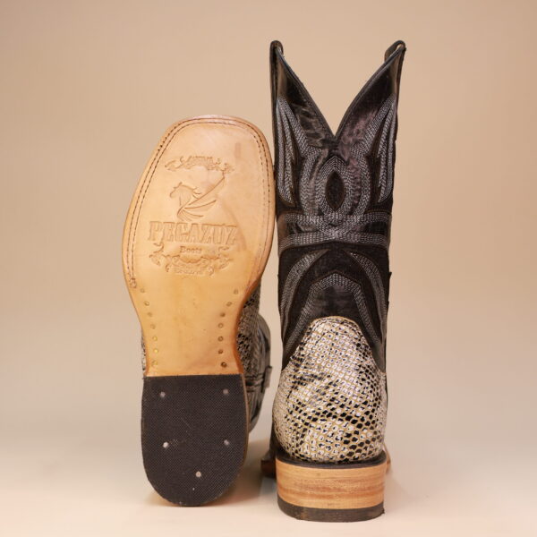 Snake Square Toe Boots
