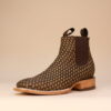 Handwoven Square Toe Chelsea Boot