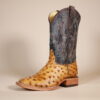 Ostrich Square Toe Boots